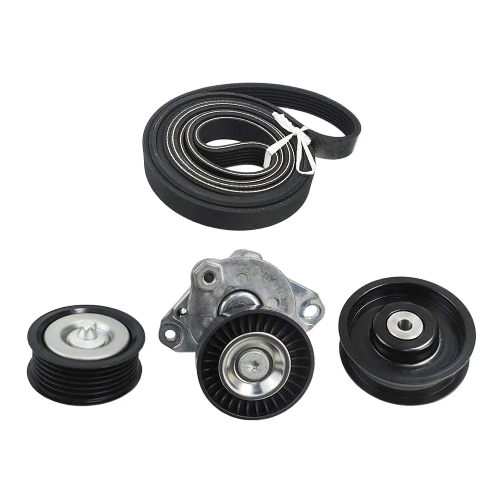 Engine Drive Belt Tensioner & Idler Pulley Serpentine Belt Kit for Mercedes-benz C230 C280 E550 SL550 SLK280 ml550