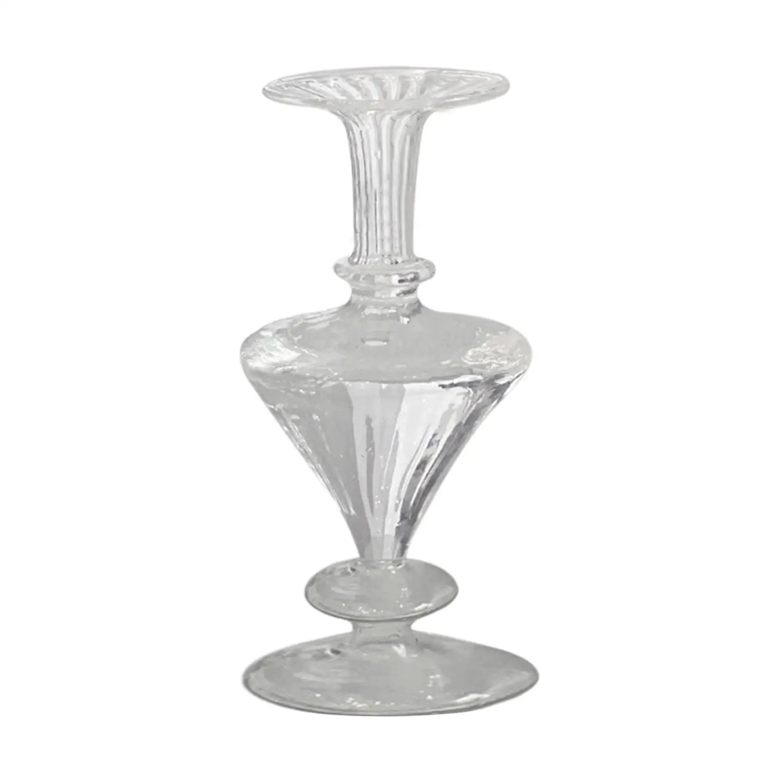 Glass Vase Modern Simple Desktop Ornament Flower Arrangement Flowerpot for Party Shelf Living Room Dining Table Home Decor