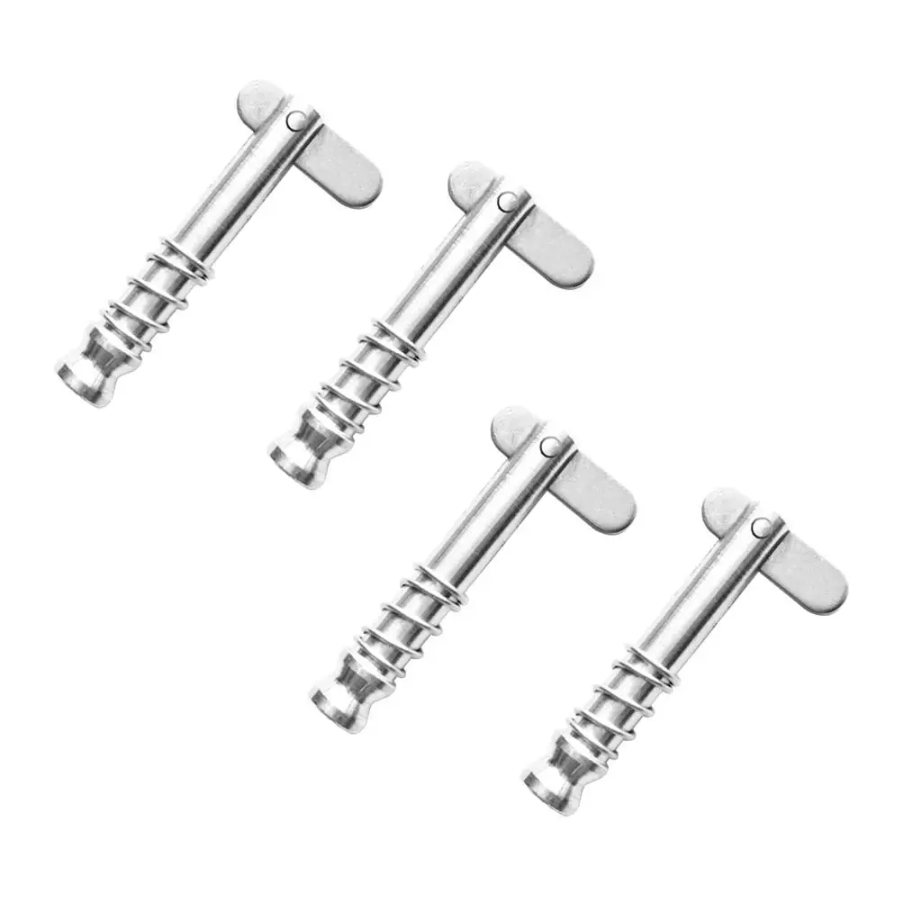 4 Pieces of Stainless Steel Socket Pins Cotter Pin Locking Bolts for Boat