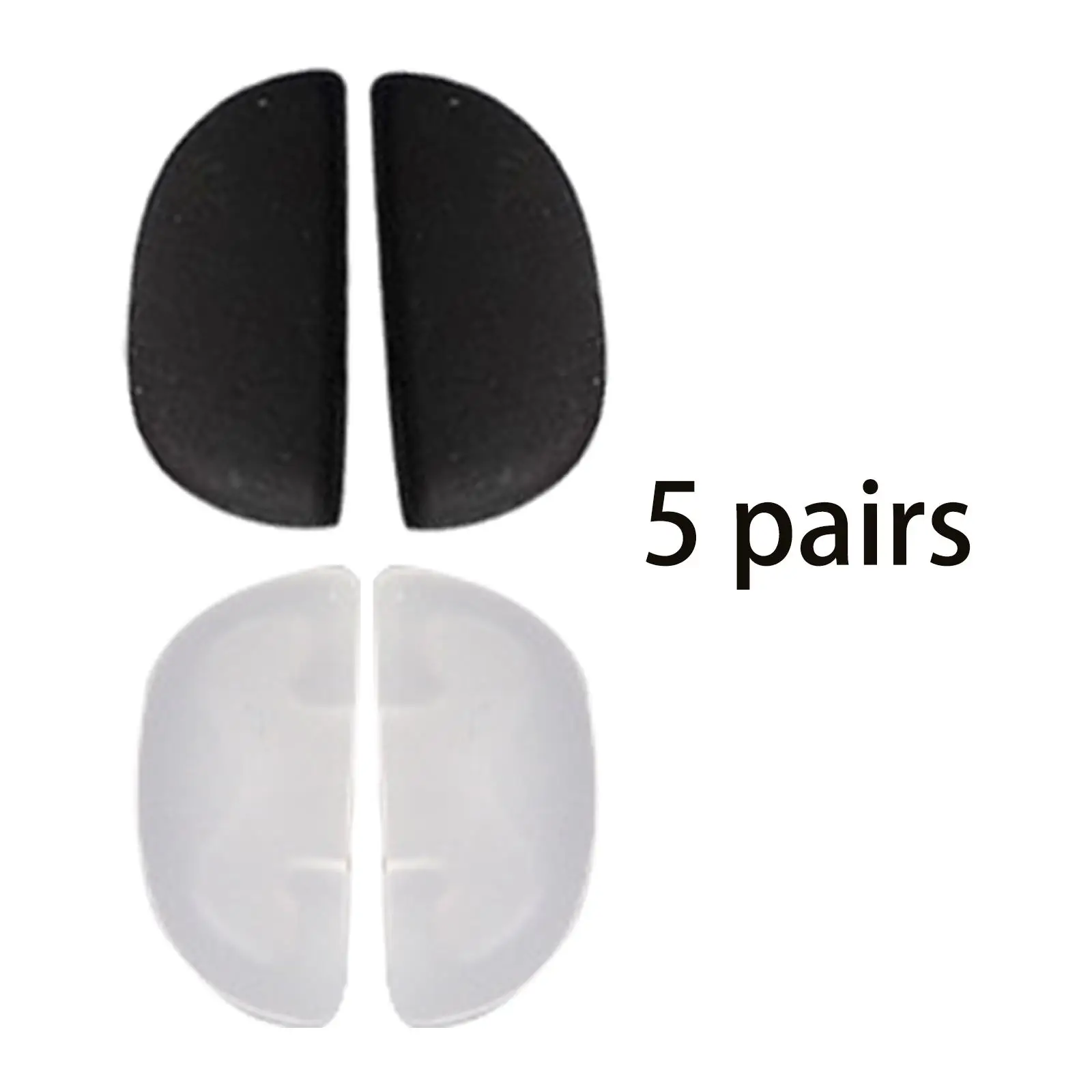 10 Pieces Silicone Children Eyeglass Nose Pads Replace Parts Comfortable Slide/Push in Contoured Soft for Sunglasses Glasses