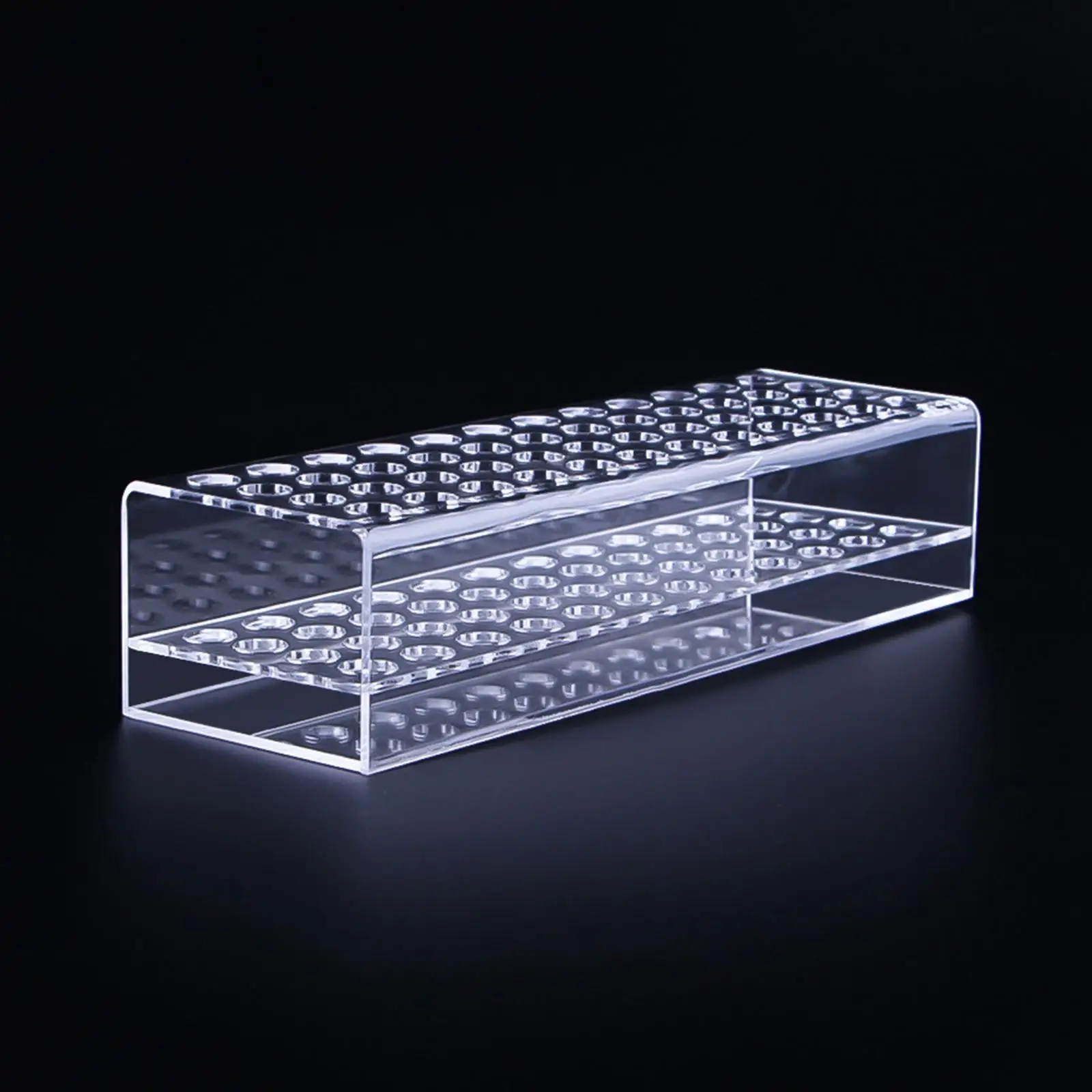 Acrylic Pen Holder Storage Box Desk Organizer 40 Hole Clear Pencil Holder for Cosmetic Brushes Store Use Home Art Studios Office