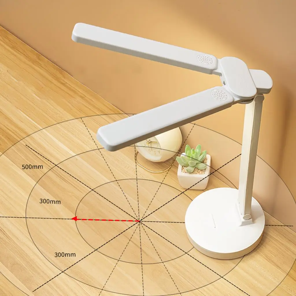 Foldable LED Desk Lamp Modern 3 Lighting!3 Mode Touch Portable Double Head Reading   Lamp for Study  Children Adults