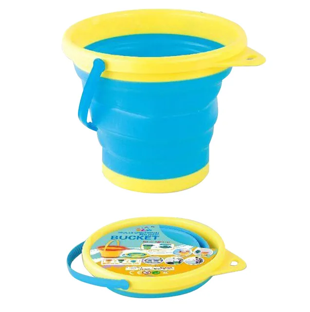 Portable Beach Bucket Plage Sand Toy For Kids Outdoor Games Water Play  Foldable Collapsible Multi Purpose Plastic Pail - AliExpress