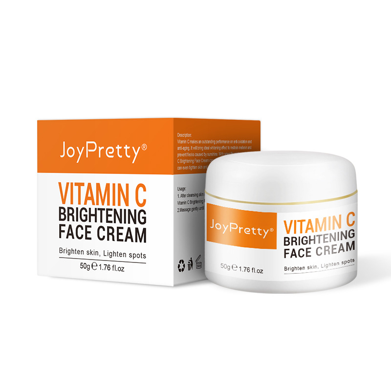 Best of JoyPretty Vitamin C Face Whitening Cream VC Acne Pimple Mark Removal Dark Spots Facial Creams Moisturizing Cream Skin Care 50ml Reviews & Tips - Image 6