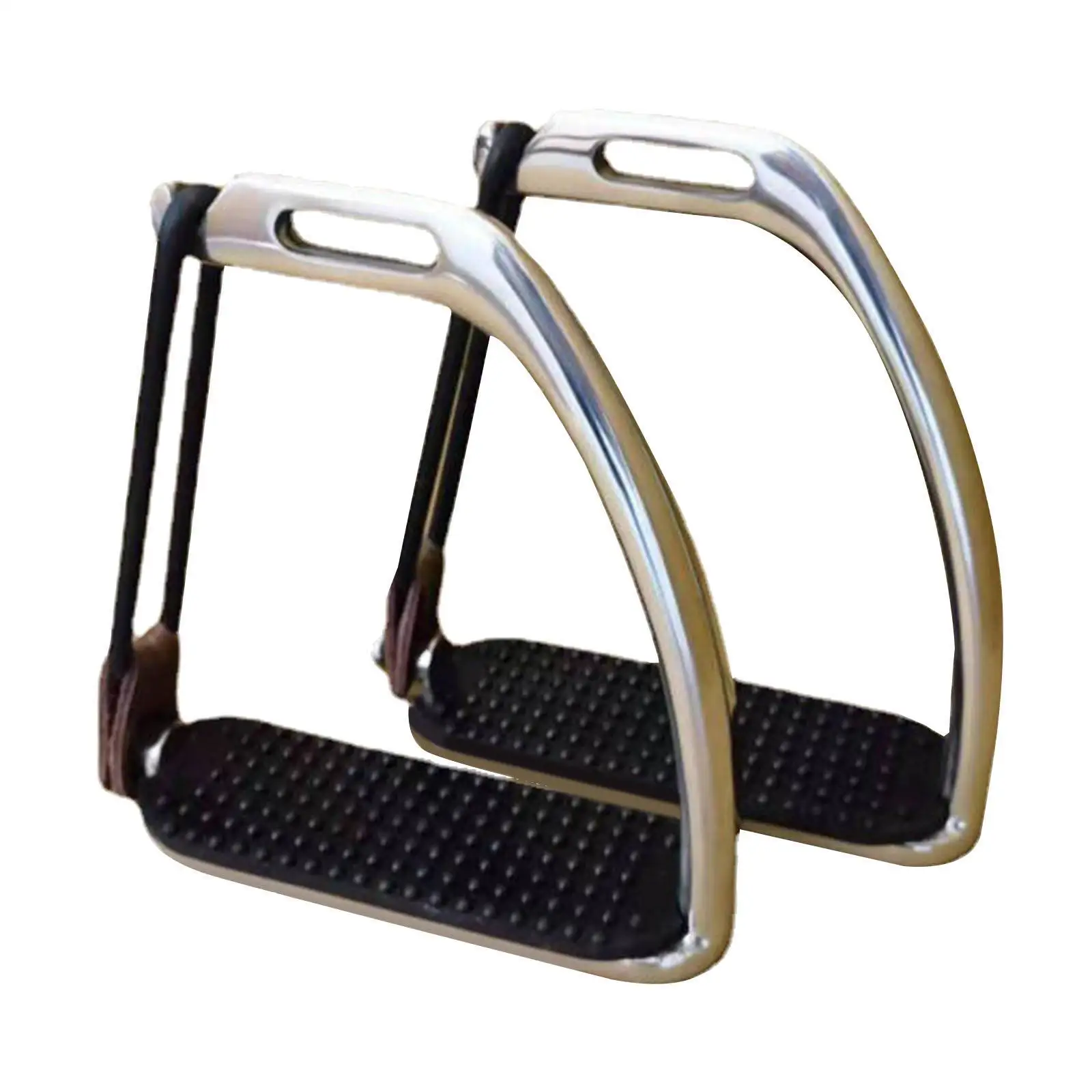 Horse Riding Stirrups Protection Saddle Tool 2Pieces Safety Stirrup for Equestrian Sports Outdoor Western Riding Racing Adults