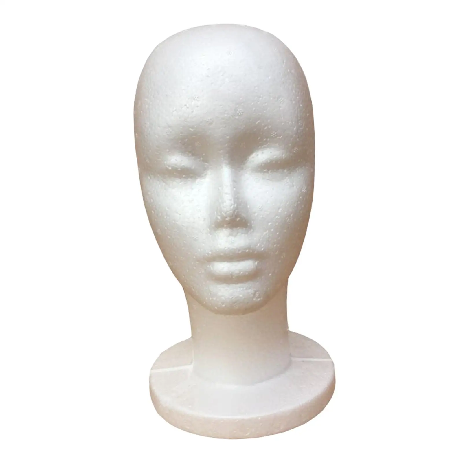 Female Foam Mannequin Head Model for Shopping Mall Display Manikin Foam Head Hat Wig Display Stand  Wig Head Manikin