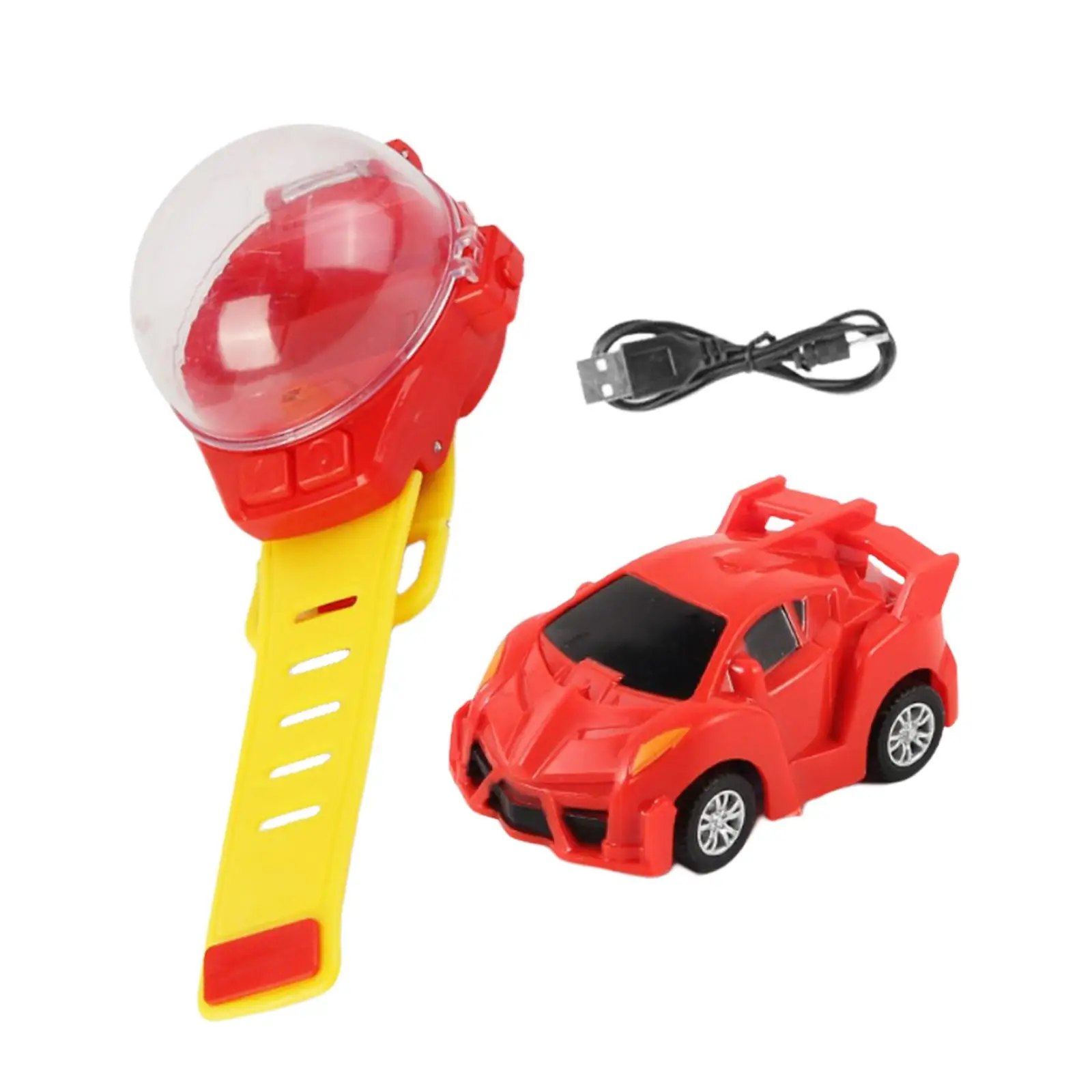 Mini Electric Car Remote Control Car Watch Toys Boy Girl Mini Cartoon RC Small Car Analog Watch for Children Gifts