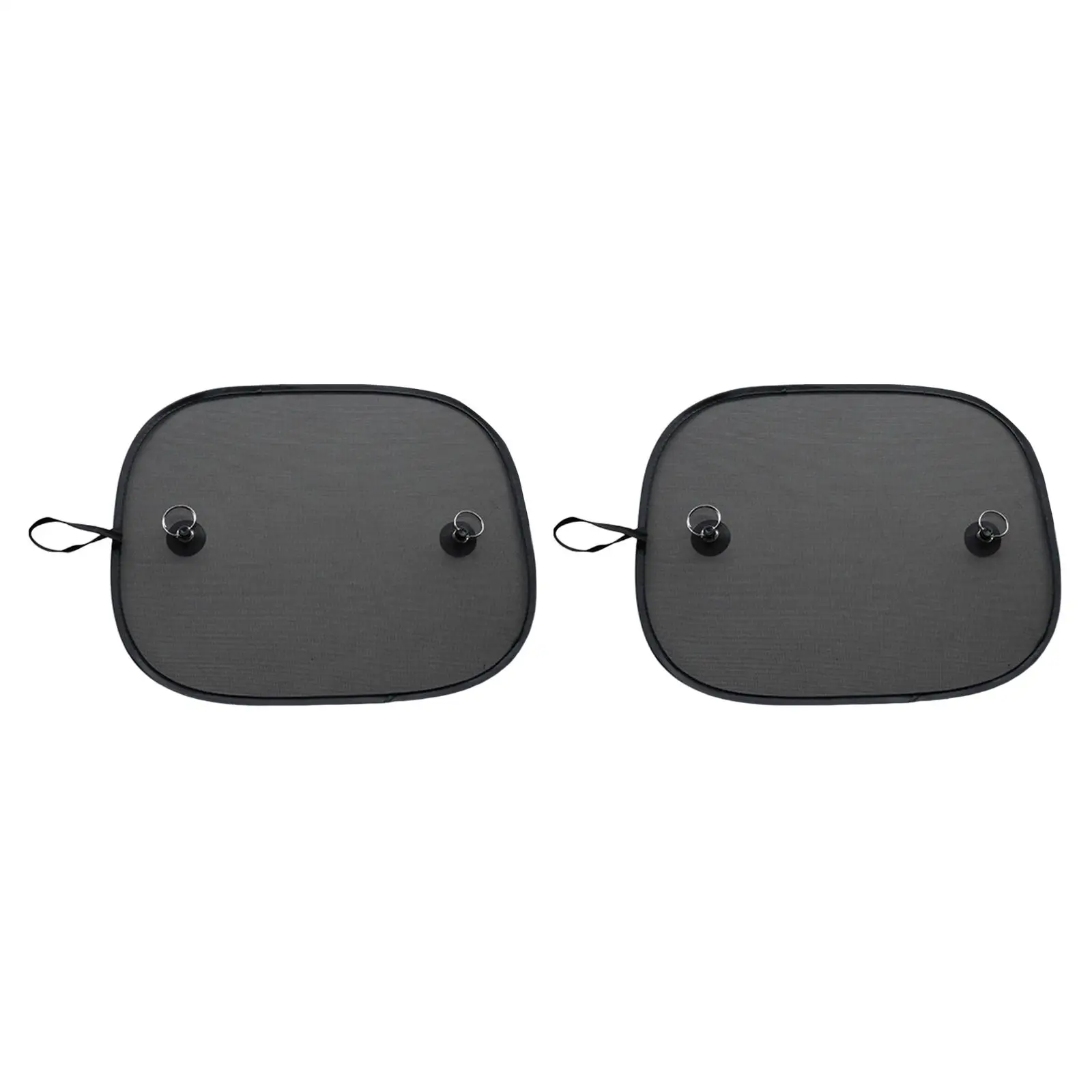 2Pcs Car Side Window Shade Screen with Suction Cups Inside Cool and Comfortable