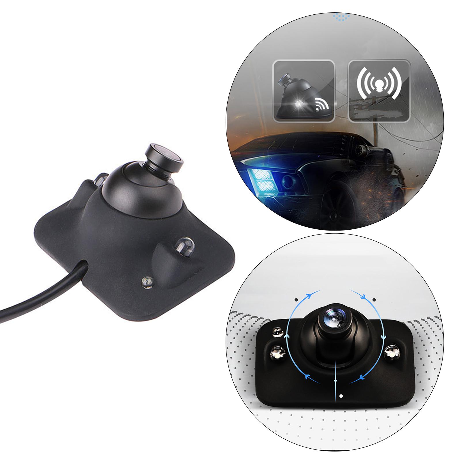 Car HD Reversing Blind Spot Side Rear View Camera 12V [with 2 LED Light