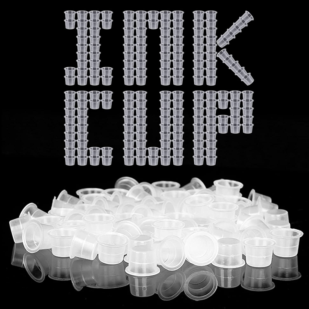 Best of 200PCS Tattoo Ink Cups 8 / 11 / 15mm Disposable Microblading Tattoo Ink Cup Clear Makeup Pigment Caps For Ink Art Tattoo Supplies Reviews & Tips - Image 6