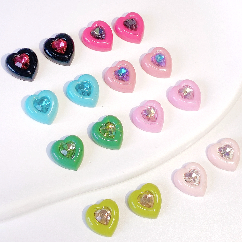 Best of 10PCS Dopamine Girls 3D Nail Art Heart Rhinestones Charms Kawaii Accessories Parts For Manicure Decor Nails Decoration Supplies Reviews & Tips