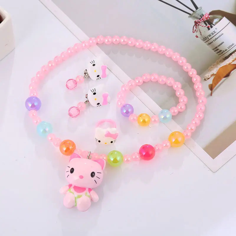 Hello Kitty Jewelry For Girls, Fashion Jewelry Stud Earring And Necklace Set  | Fruugo KR