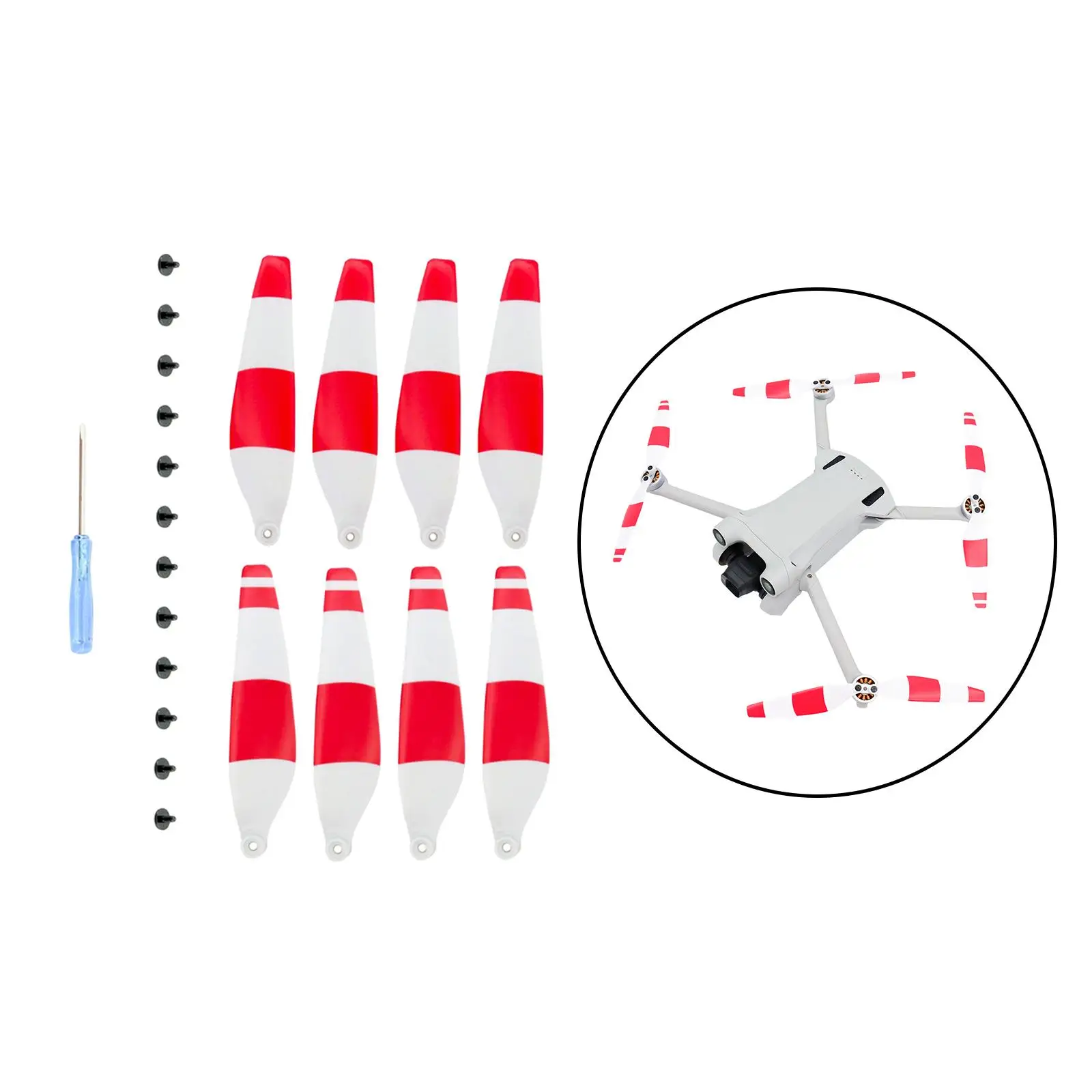 8Pcs Propellers Props Blade Replacement for Mini 3Pro, Professional Higher Accuracy