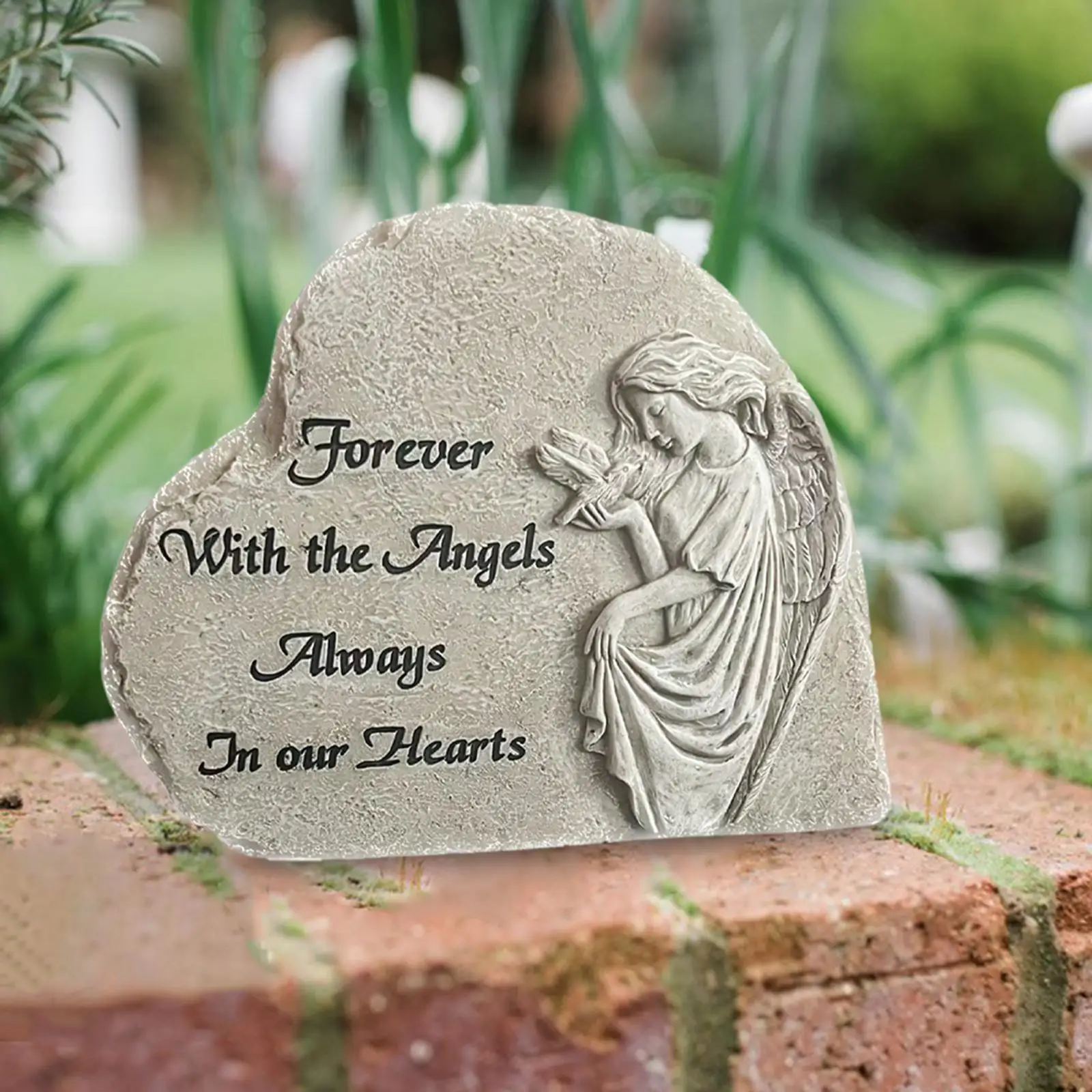 Angel Sculpture Decorations Dog Grave Marker for Outside Outdoors Decor