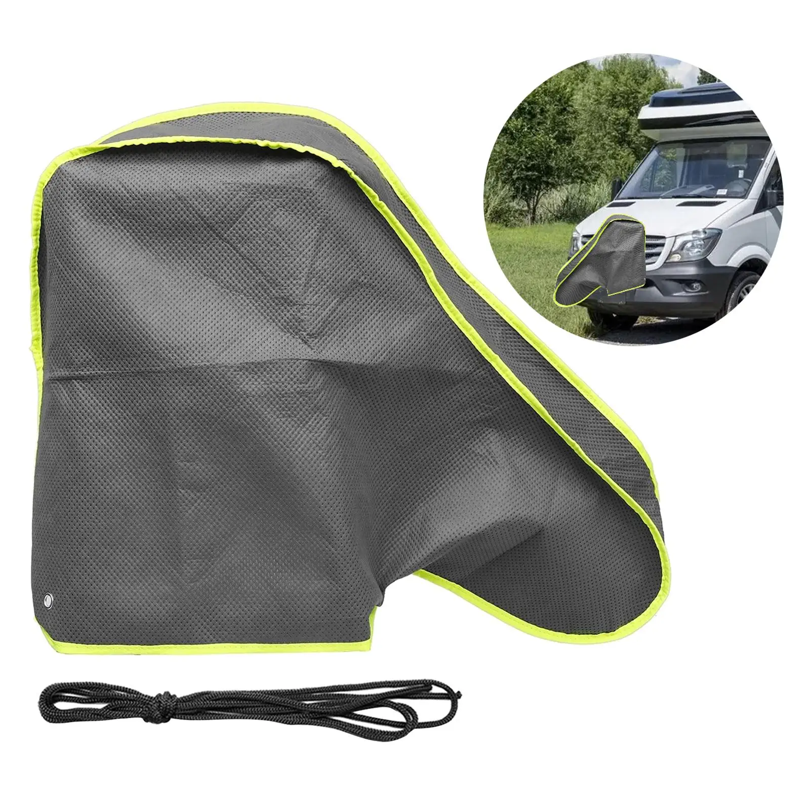 Caravan Hitch Cover Waterproof with Straps Towing for Trailer Campervan