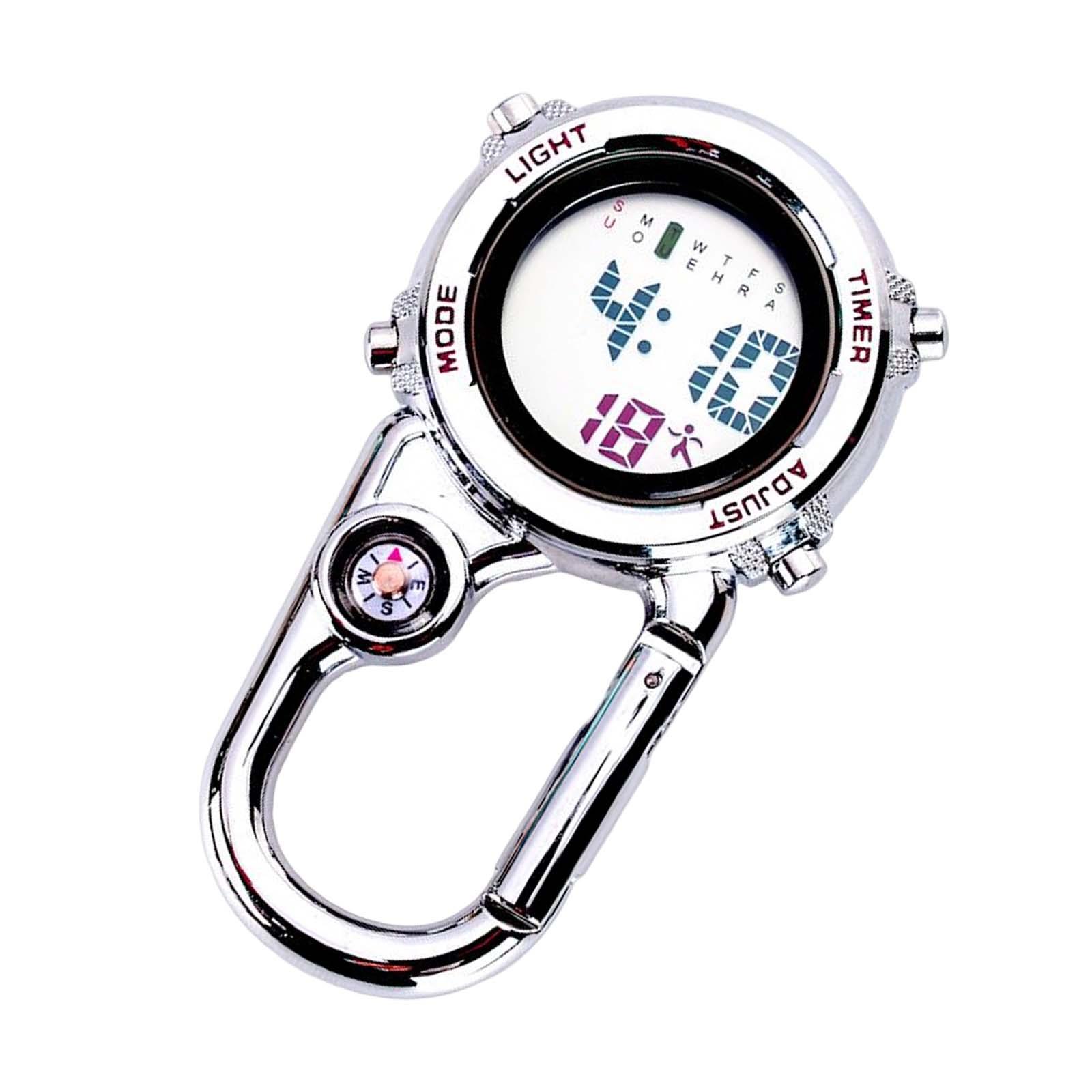 Digital Carabiner Watch Backpack Watch Luminous for Outdoor Activities Home