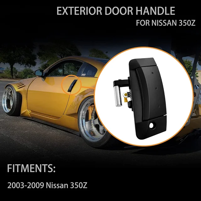 Car Left & Right Outside Exterior Black Door Handle for Nissan 350Z  2003-2009 80607-CD41E 80607-CD41D - AliExpress