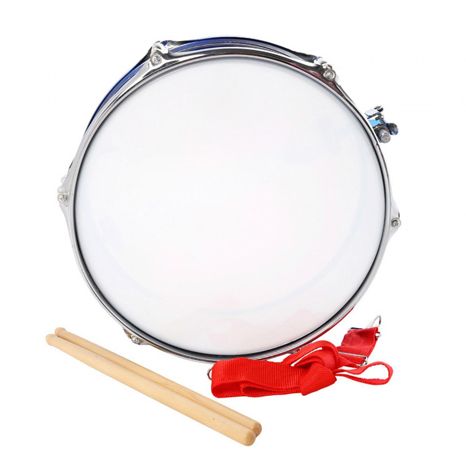 13inch Snare Drum with Shoulder Strap Percussion Instrument Musical Instruments for Children Beginners Kids Teens Boys Girls