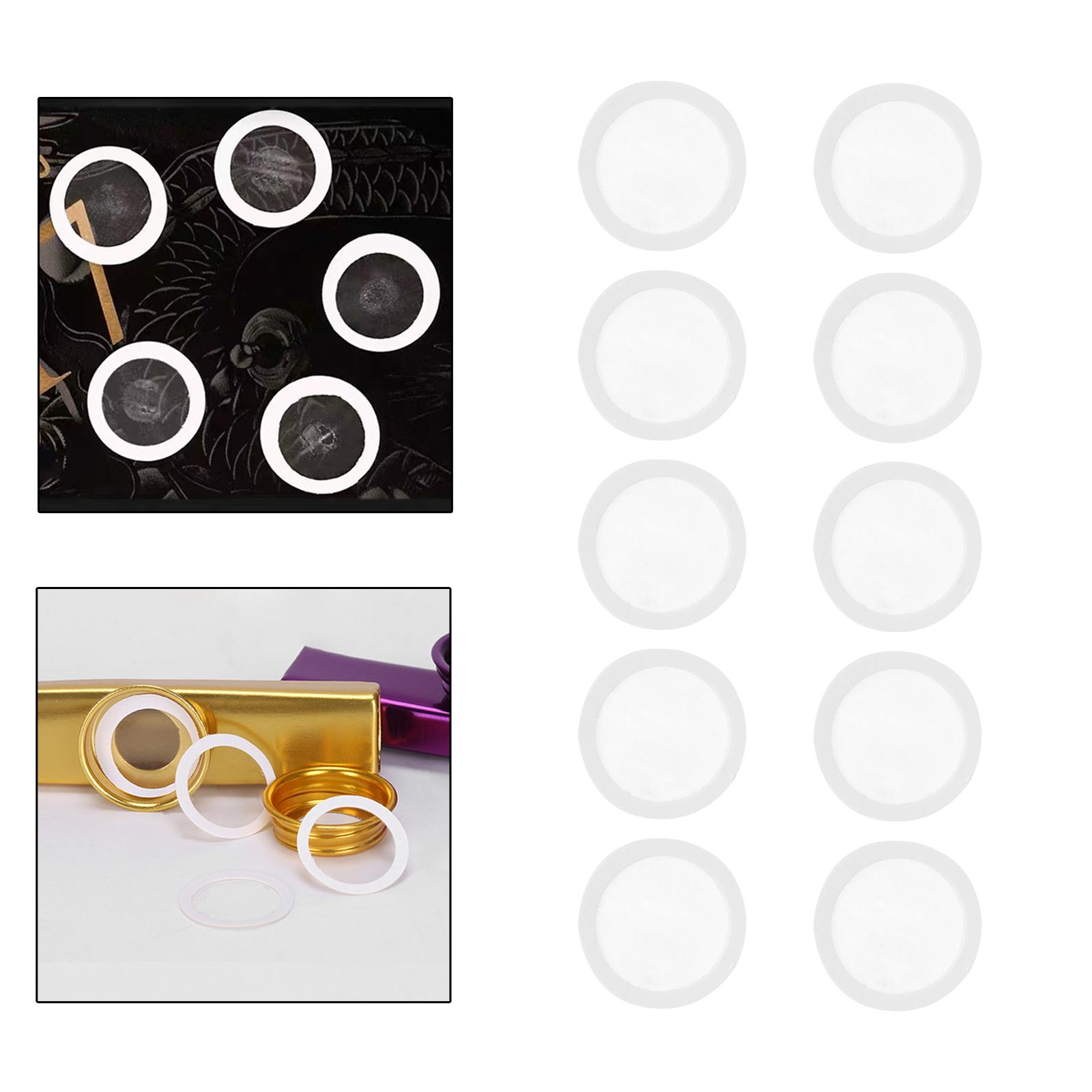 10/Set Kazoo Flute Membrane Diaphragm 1.8cm for Kazoo Replacement DIY Accessory