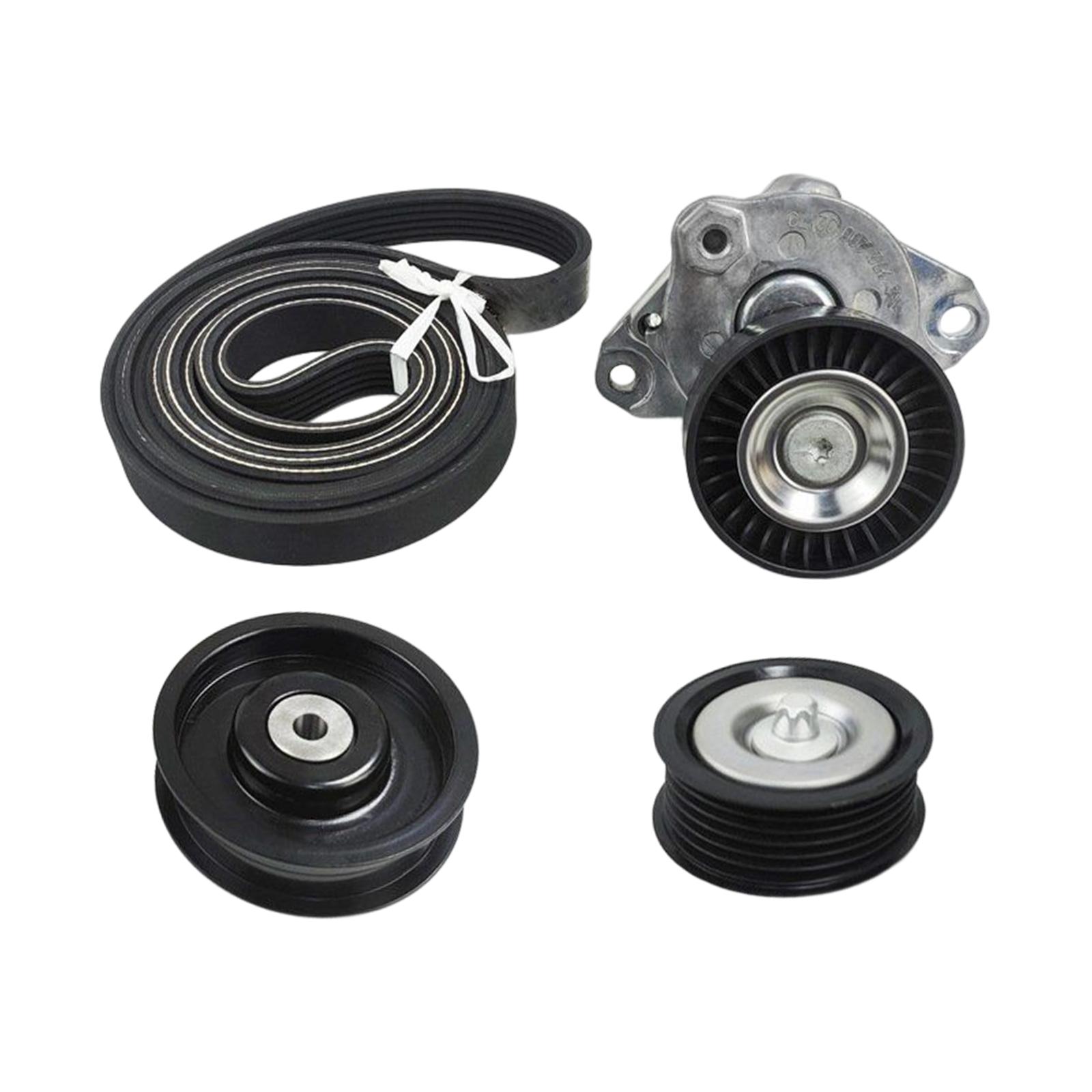 Drive Belt Tensioner and Idler Pulley Serpentine Belt Kit for GL550