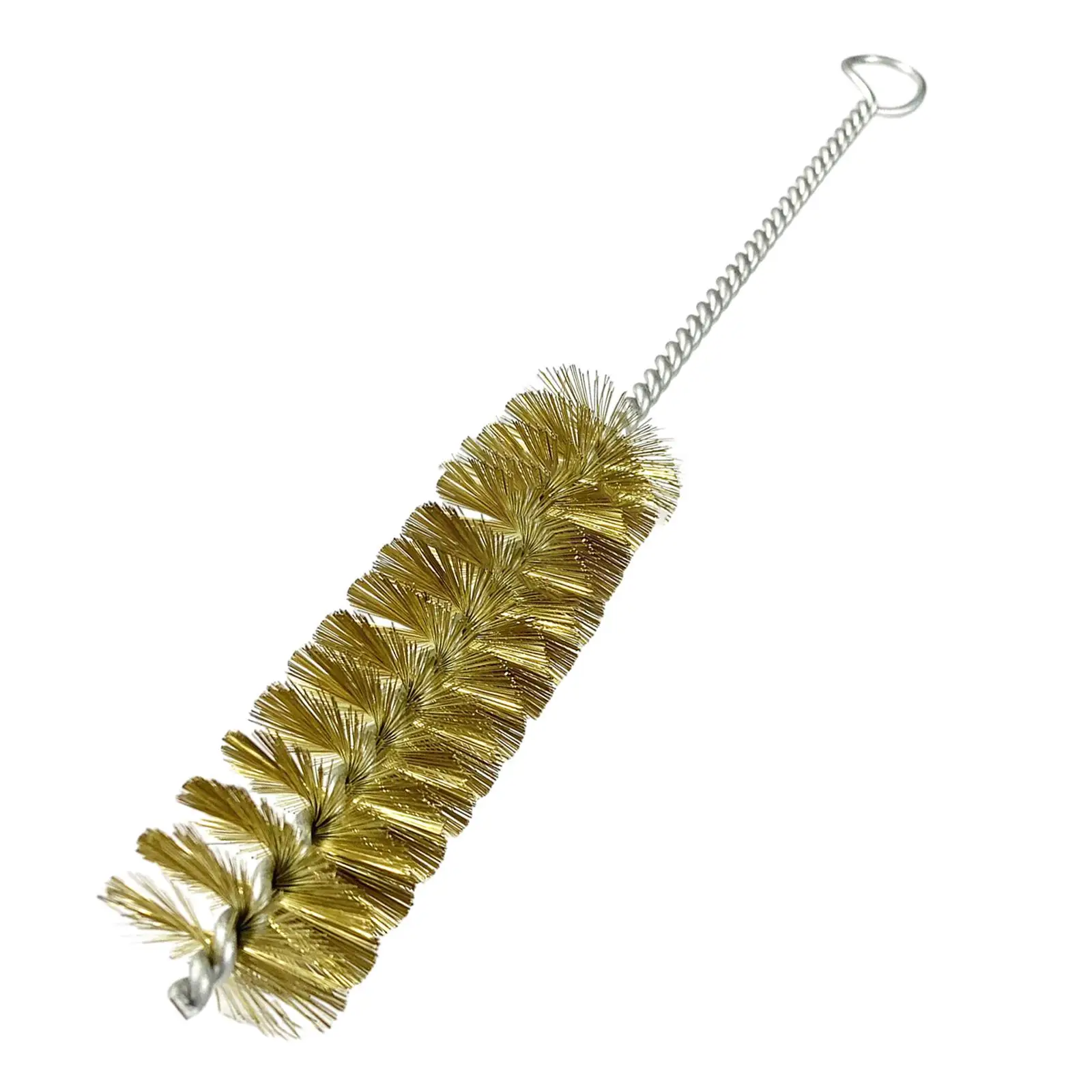 Brass Brush for Narrow Neck Skinny Space Flexible Rust Cleaner Small Multipurpose Wire Brush for Cleaning Automotive Tube