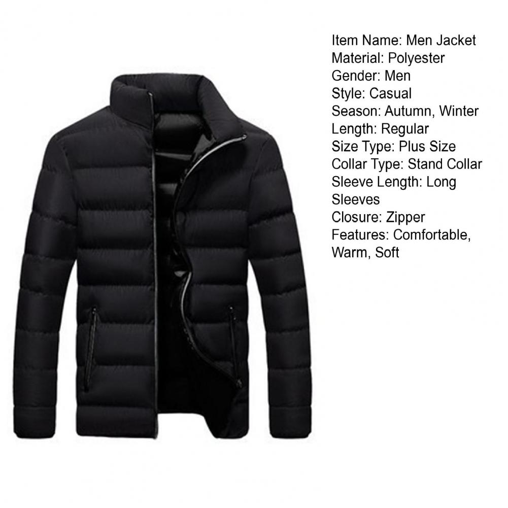 2023 Winter Men's Padded Jacket Middle-aged And Young Large Size Light And Thin Short Padded Jacket Warm Coat