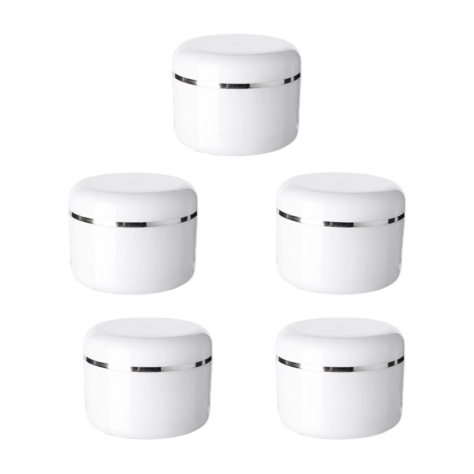 5x Empty Cosmetic Pots Cosmetic Jars  Ointment Gels Makeup Creams