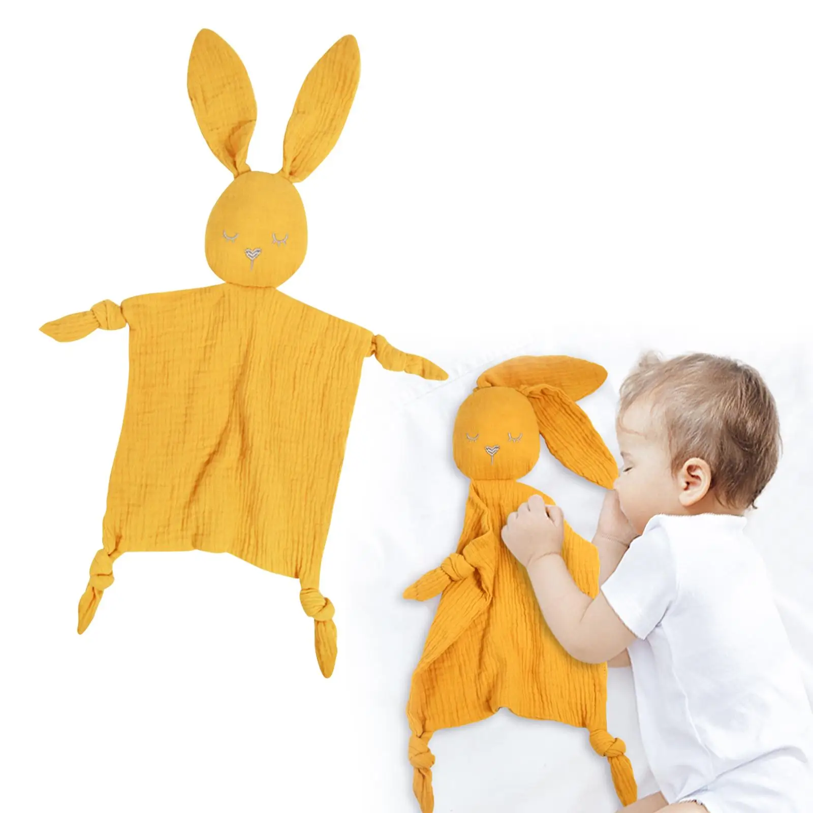 Soft Baby Security Blankets Unisex Cuddle Toy Newborn Sleeping Nursery Toy Sensory Toys for Babies Boys and Girls Infant