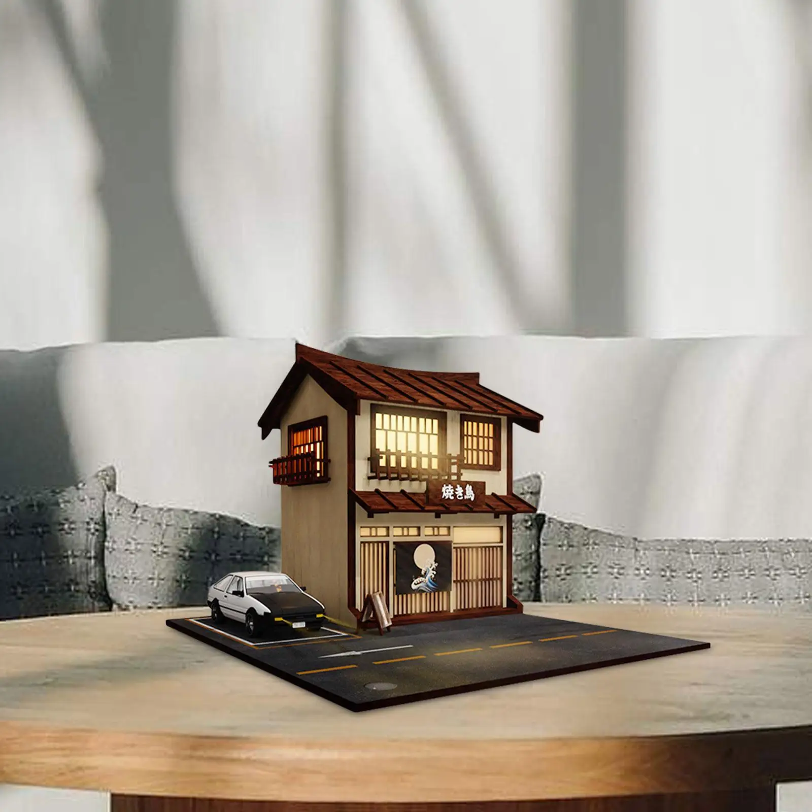 1/64 Shop Model Diorama Making kits for Street Building Model Train Layout