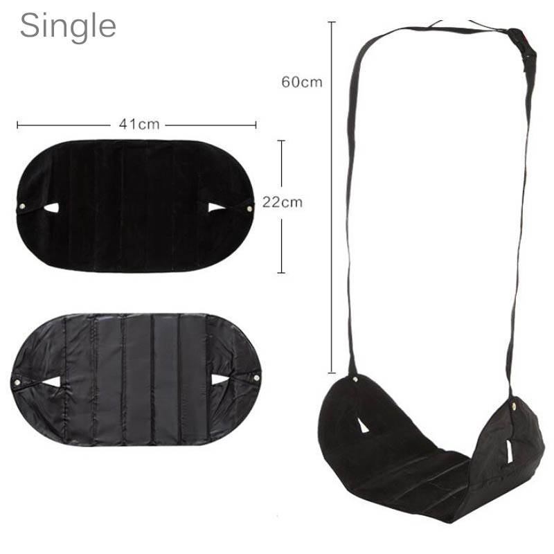 Description Picture 4 of itemPortable Footrest Polyester Flight Carry-on Foot Rest Travel Pillows Leg Hammock Airplane Relieve Feet Swelling