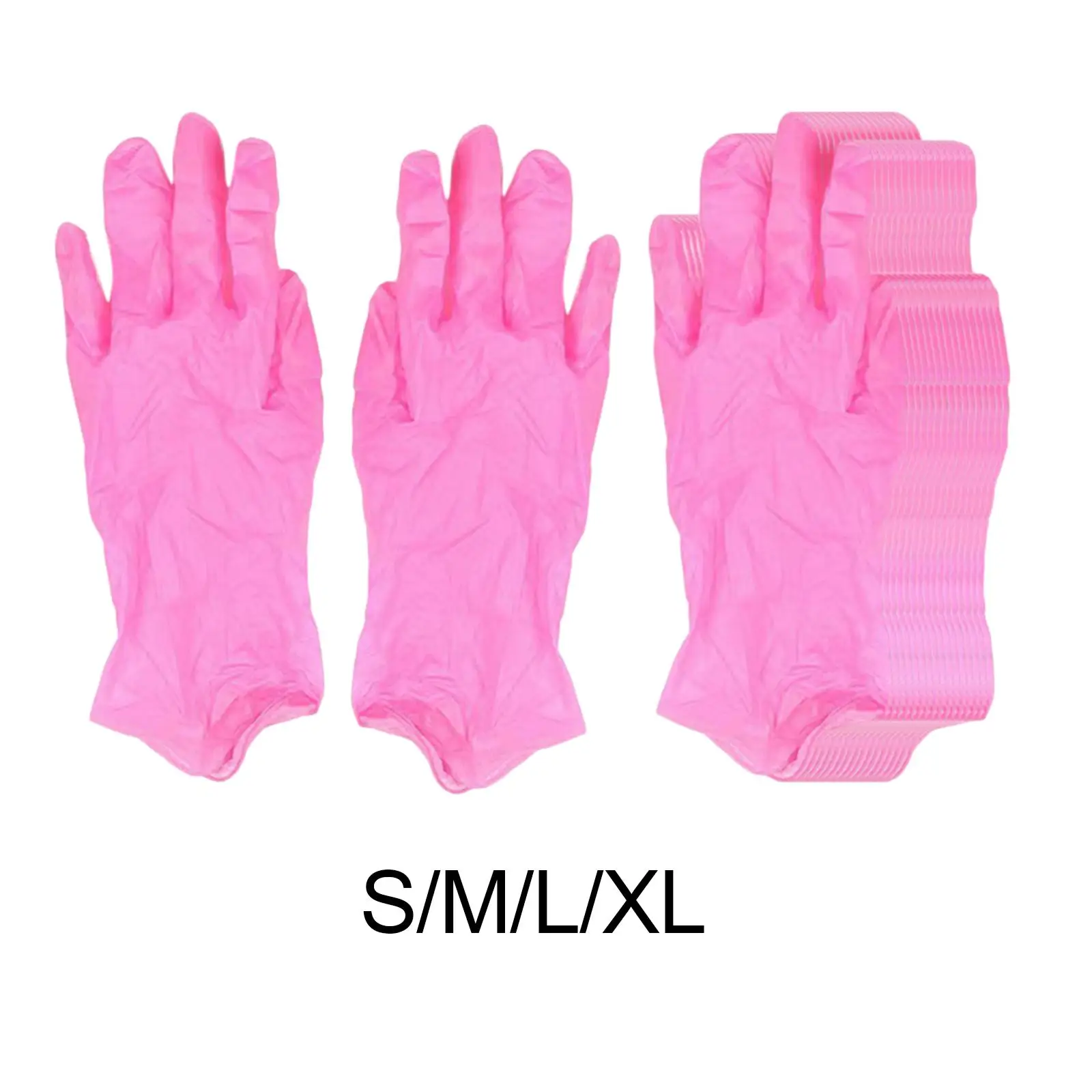 100x Powder Free Disposable Gloves Waterproof Disposable Housework Gloves for Caterers Cooking Crafting Home Gardeners