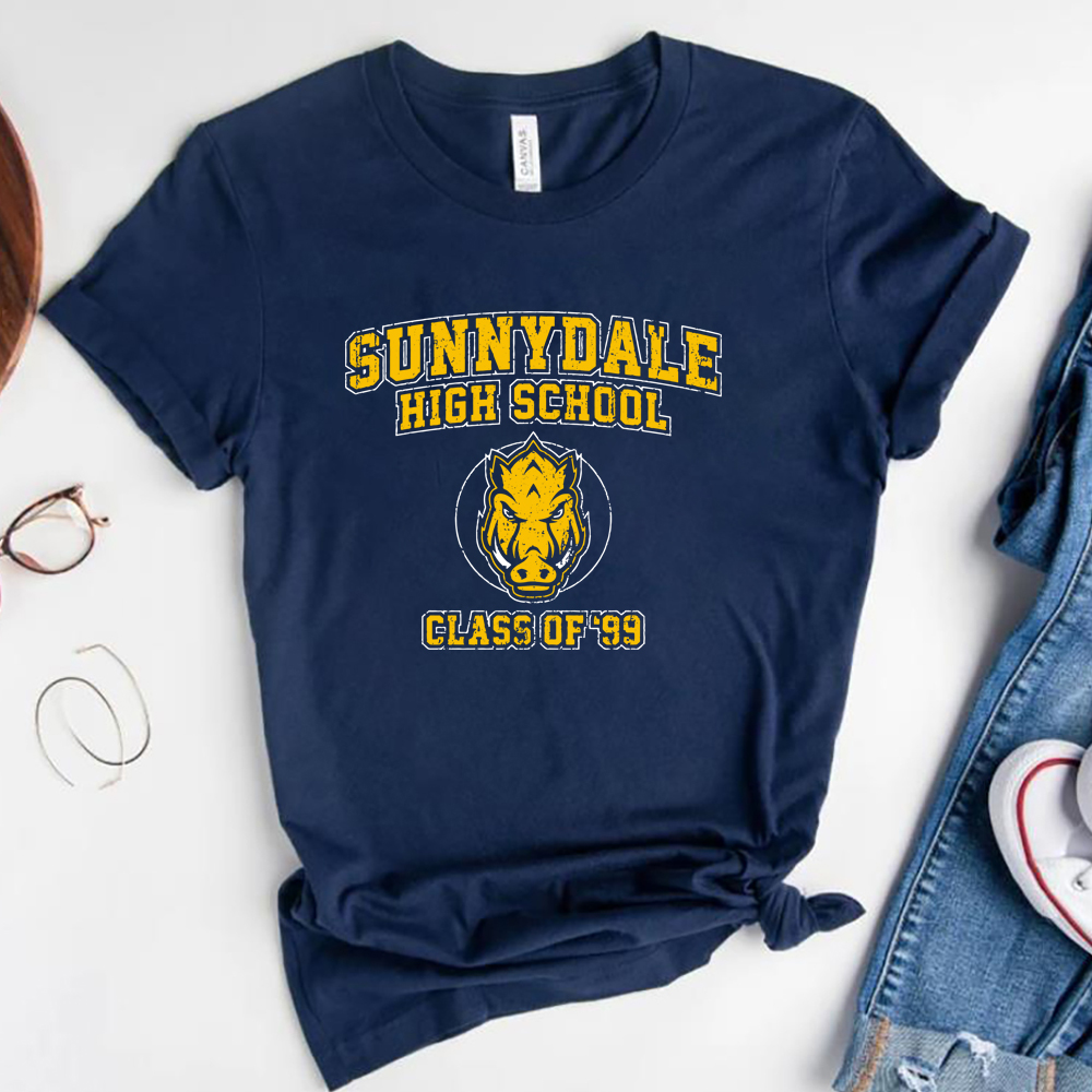 Sunnydale Hohe Schule T-Shirt Buffy The Vampire Slayer T-shirt Klasse von 99 Tees Unisex Kurzarm Tshirt Coole Vampire Shirts – Detail 7