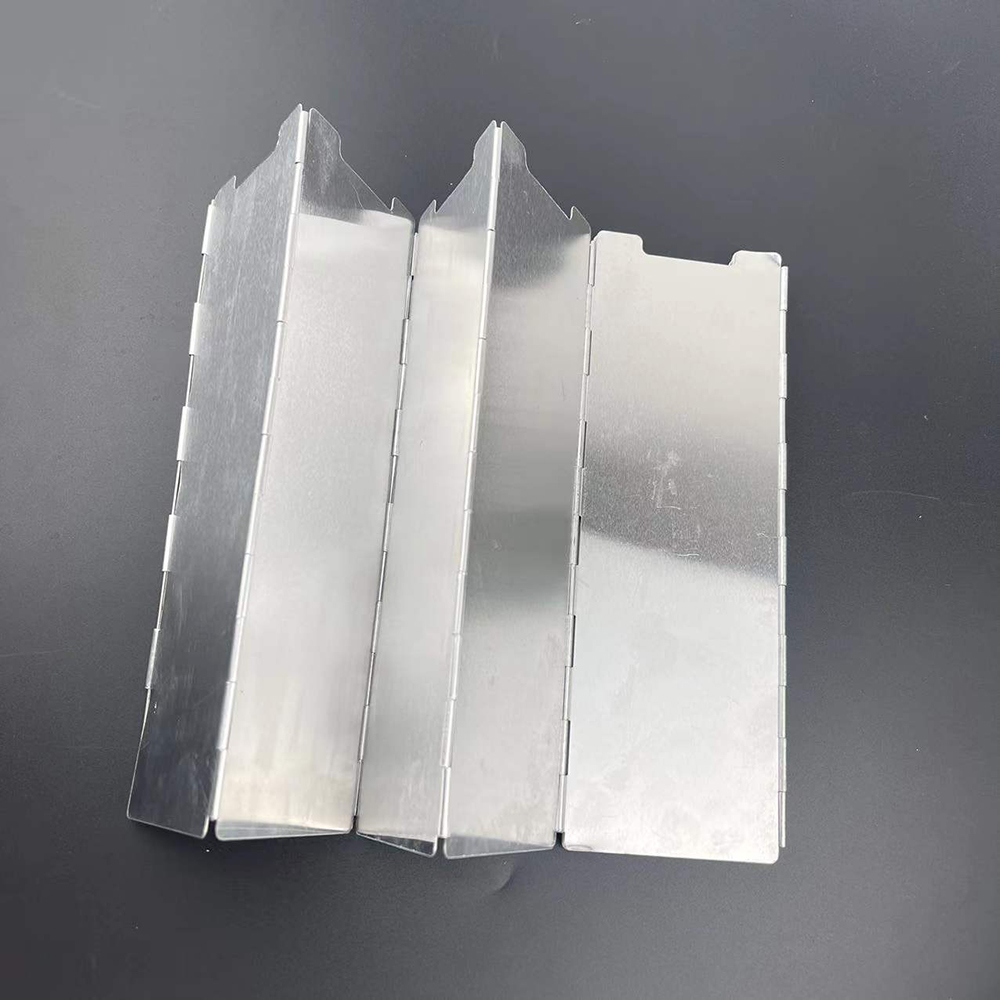 Faltbarer Aluminium-Windschutz 10 Lamellen leicht tragbar für Camping – Detail 2