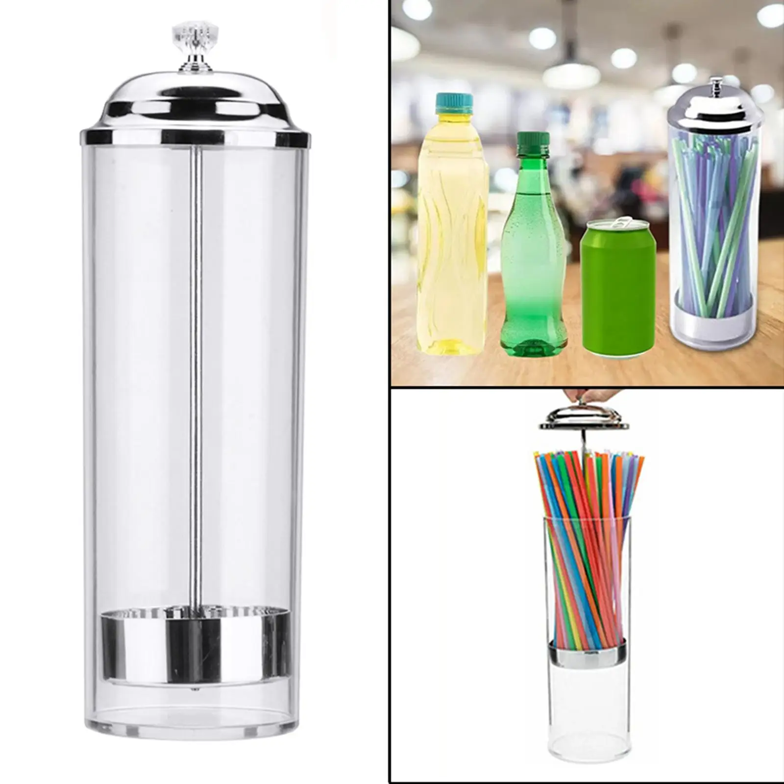 Straw Dispenser Holders Plastic Straws Dispenser Holders Containers Retro Vintage Paper Tables Bar Kitchen