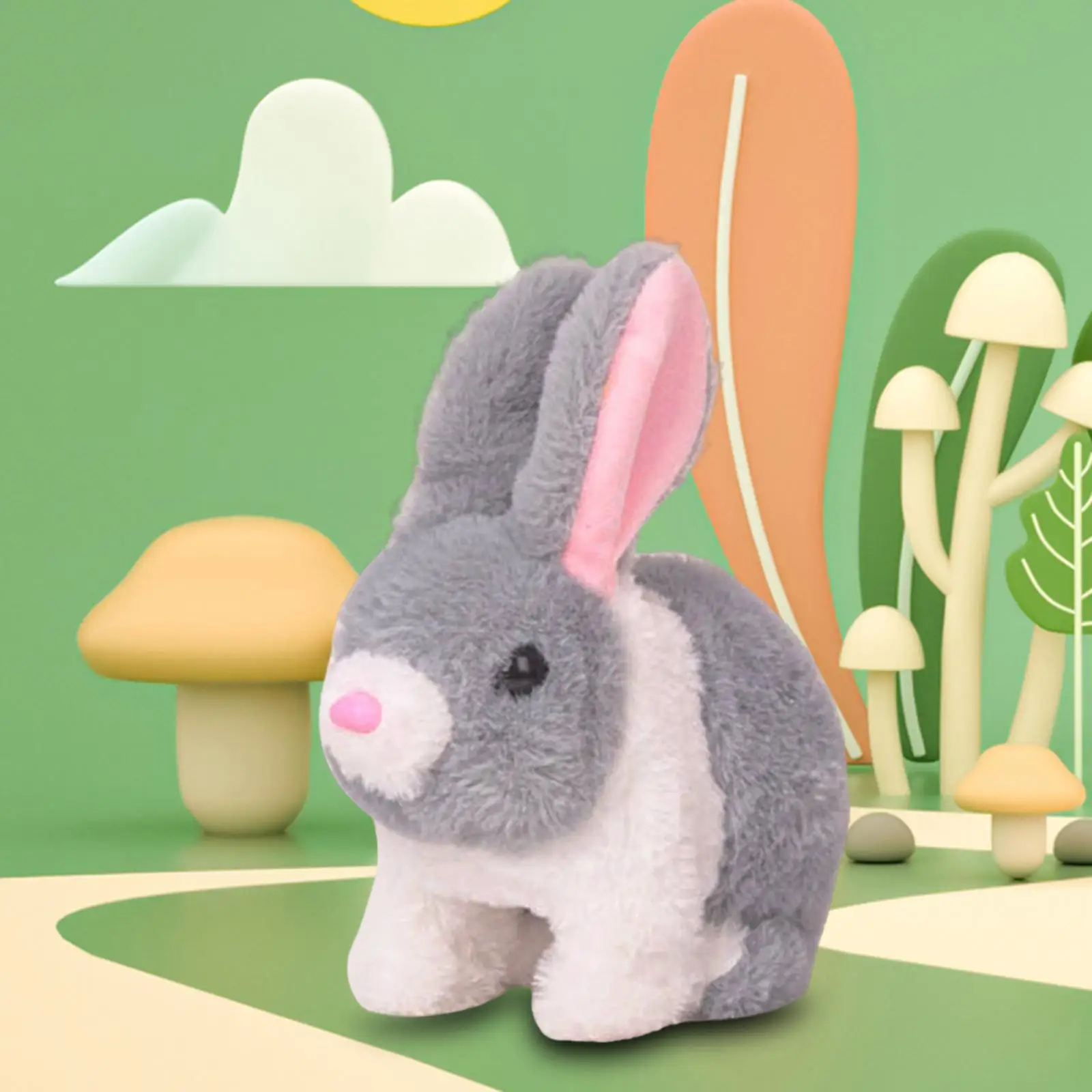 Electric Bunny Toys Educational, Adorable Easter Plush to,y Novelty Electronic