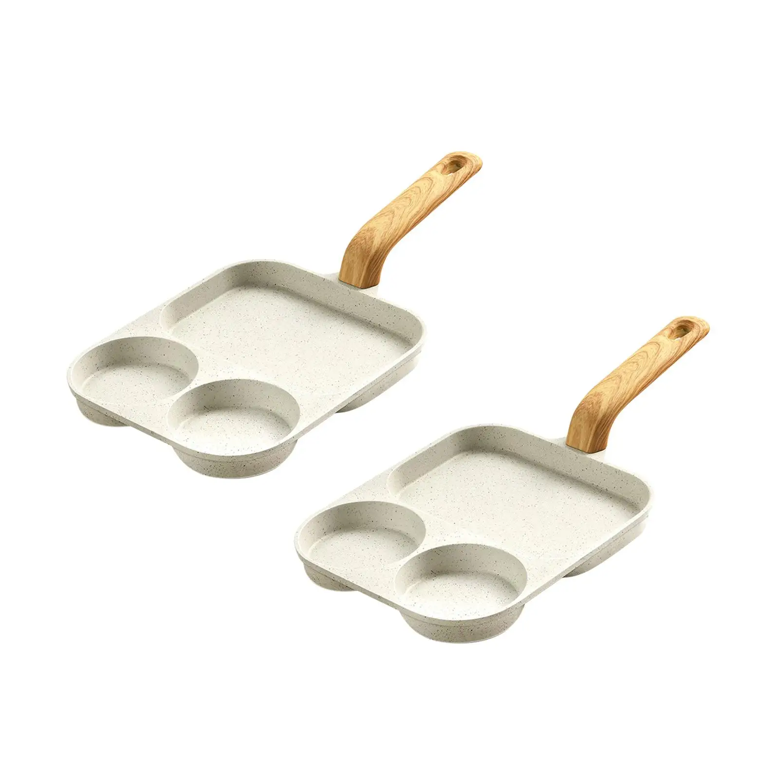 Fried Egg Pan Heat Resistant Handle Pancake Pan Egg Steak Frying Pan Kitchen Accessories for Frying Bread Egg Breakfast Burger