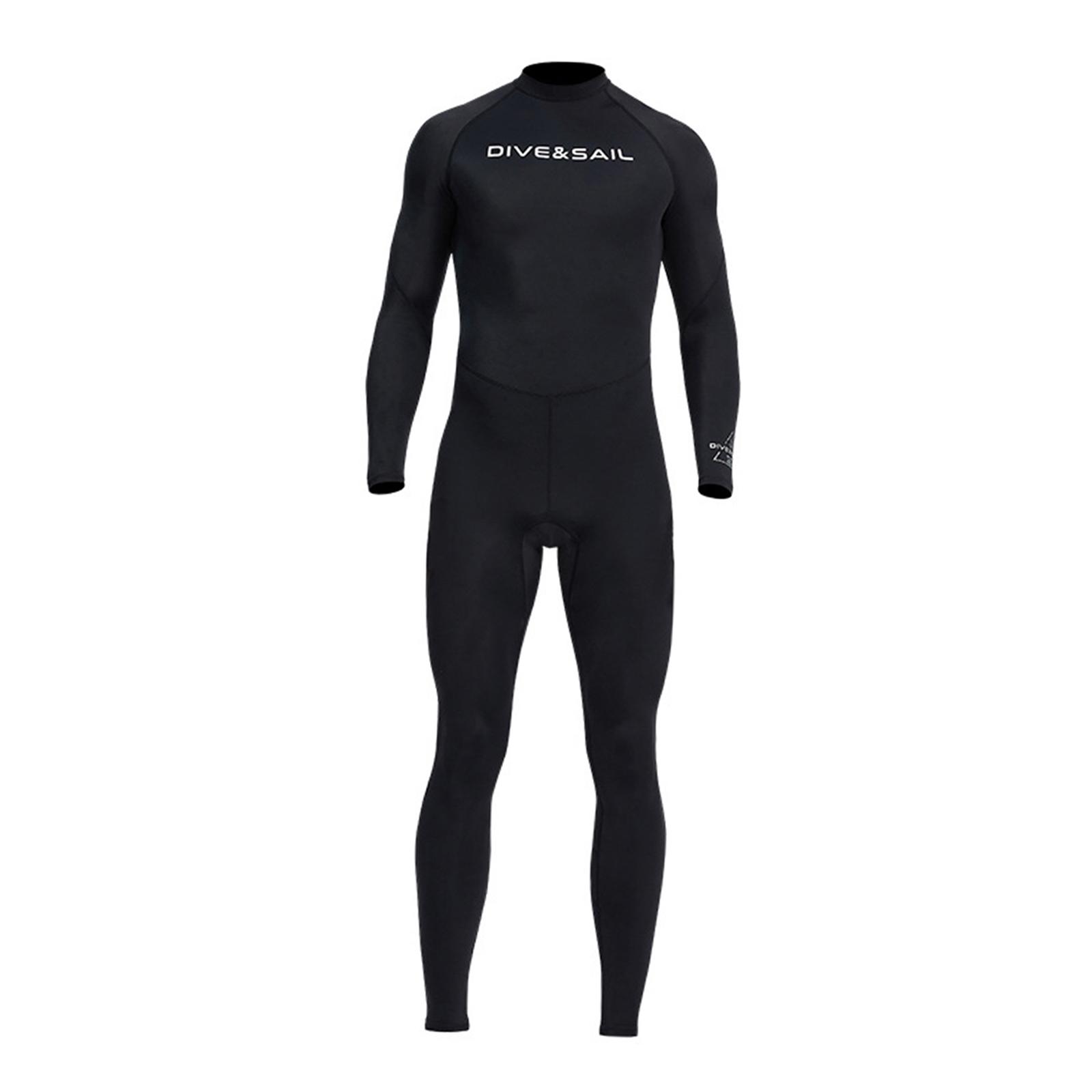 Super Stretch Diving Wetsuit UV Protection Scuba Snorkeling One Piece Black Zipper Body Swimsuit for Scuba Diving Surf