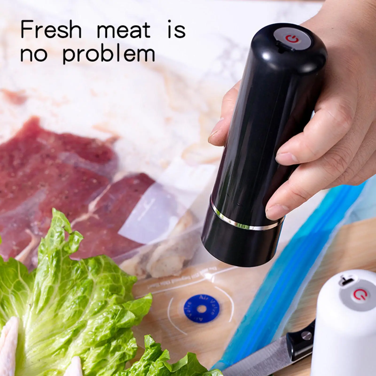 Automatic Vacuum Sealer , Food Vacuum Sealer, Easy to Use Food Preservations for Travel Vegetables Meats Bean
