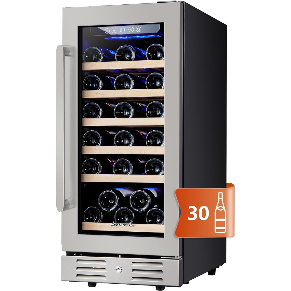 Title 2, Kalamera 15” Wine Cooler and Fridge |30 Bottle ...