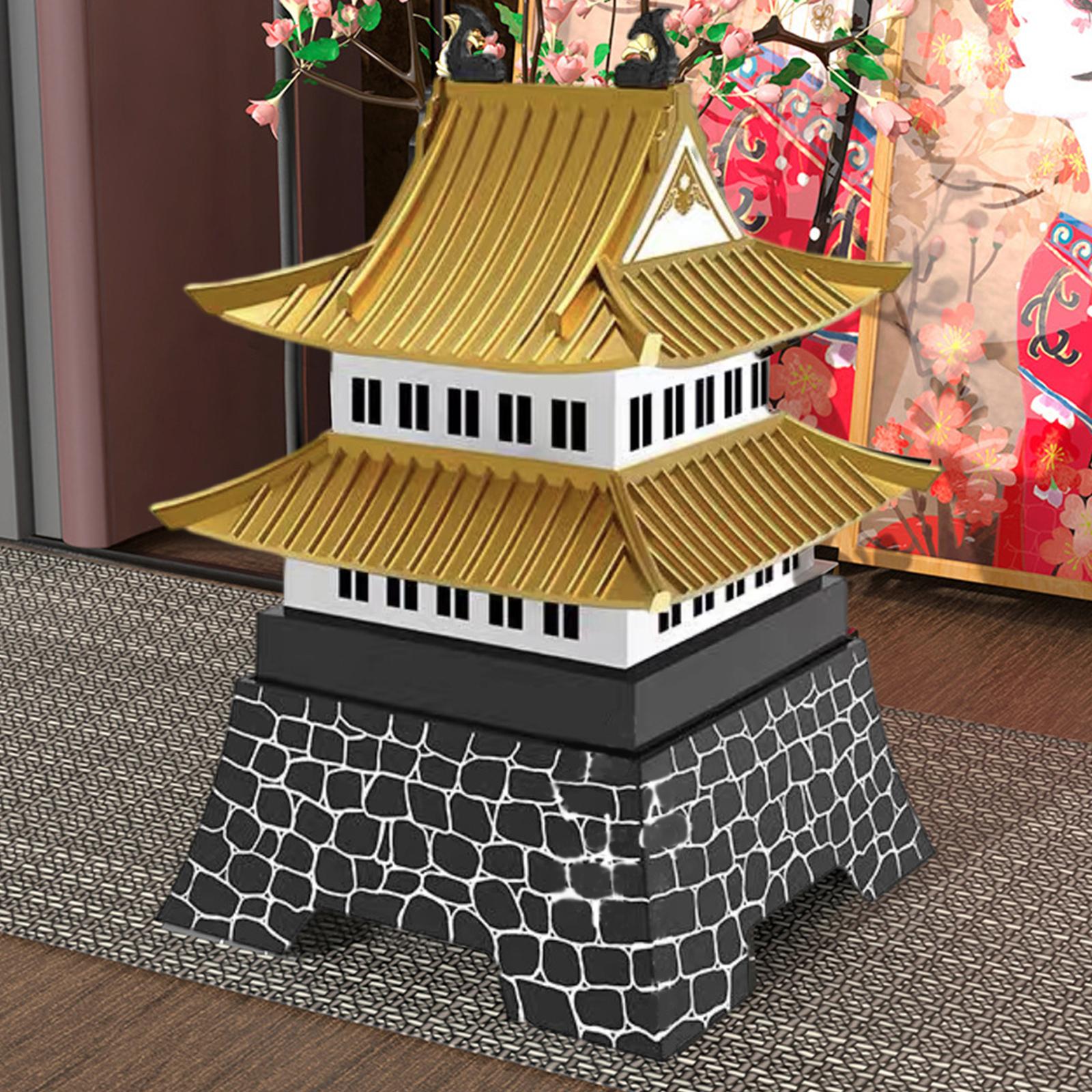 Creative Japanese Castle Style Bento Plate 3-Drawer Snack Dish Platter Steamed Dishes Castle Style Bento Dish Plate for Kitchen