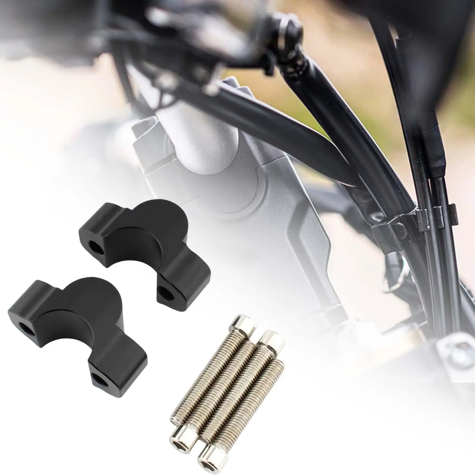 Handlebar Risers Mount Clamp Clamp Mount Adapter Mount Riser Clamps for Tenere 700 Xtz 700 Durable Replacement Easy to Install