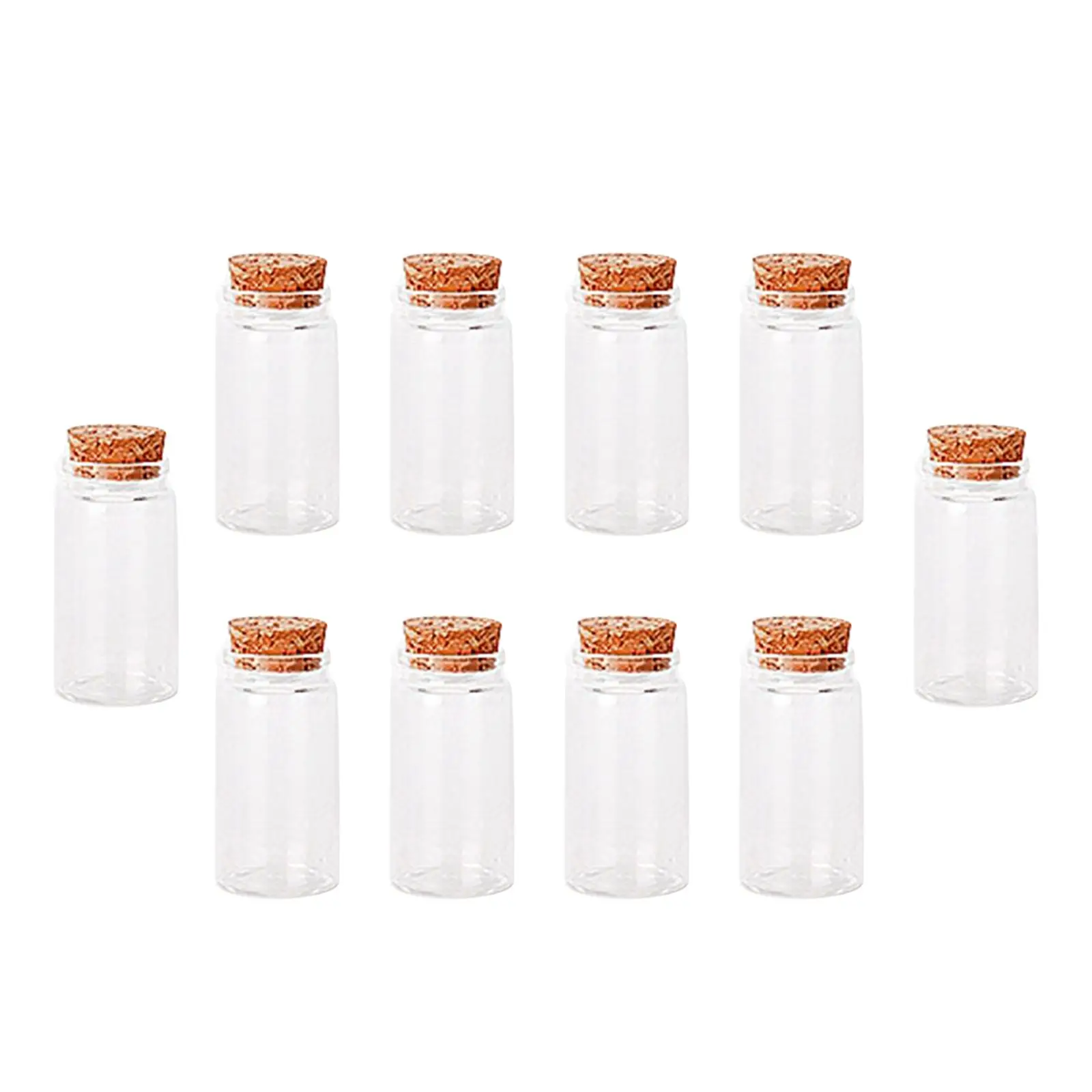 10 Pieces Wish Glass Jars Empty Container Candy Jars for Home Decoration
