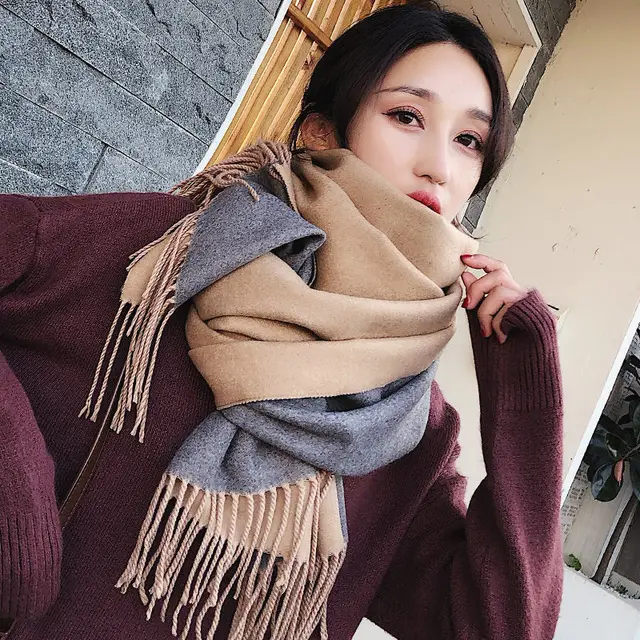 Thick Cashmere Scarf Lady Design Printed Luxury Winter Scarves Women  Pashmina Shawls and Wraps Blanket Stoles - AliExpress