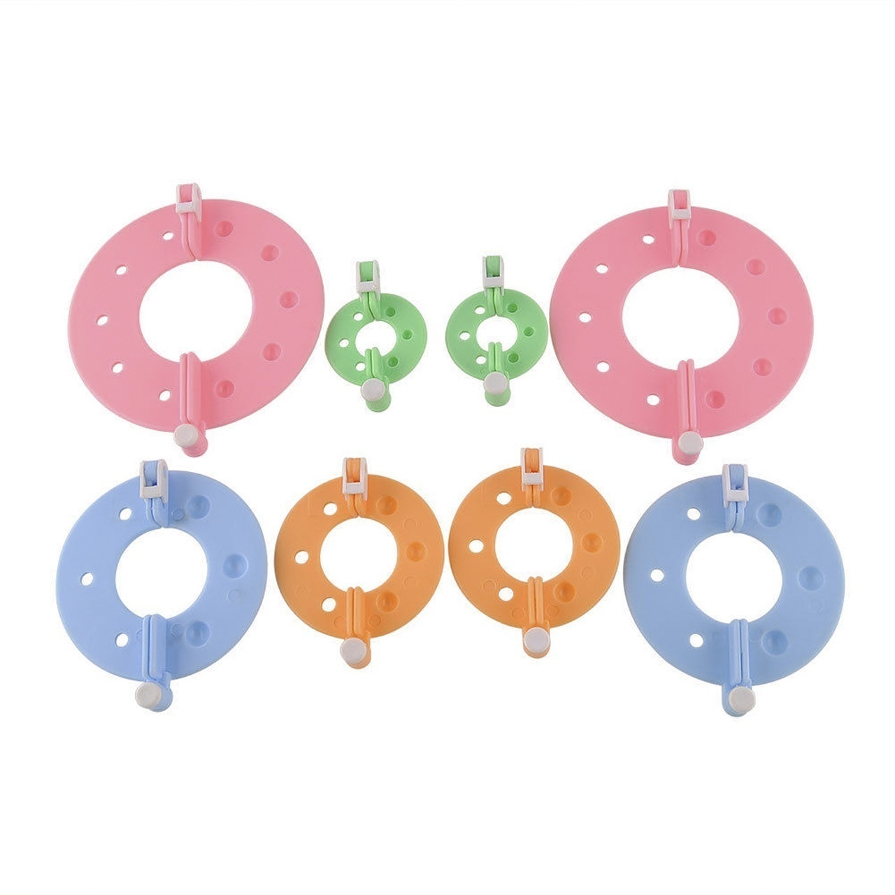 Description Picture 6 of item8PCS 4 Sizes Fluff Ball Weaver PomPom Maker Knitting Loom Kit Kids DIY Diy Craft Supplies Maker Knitting Tools