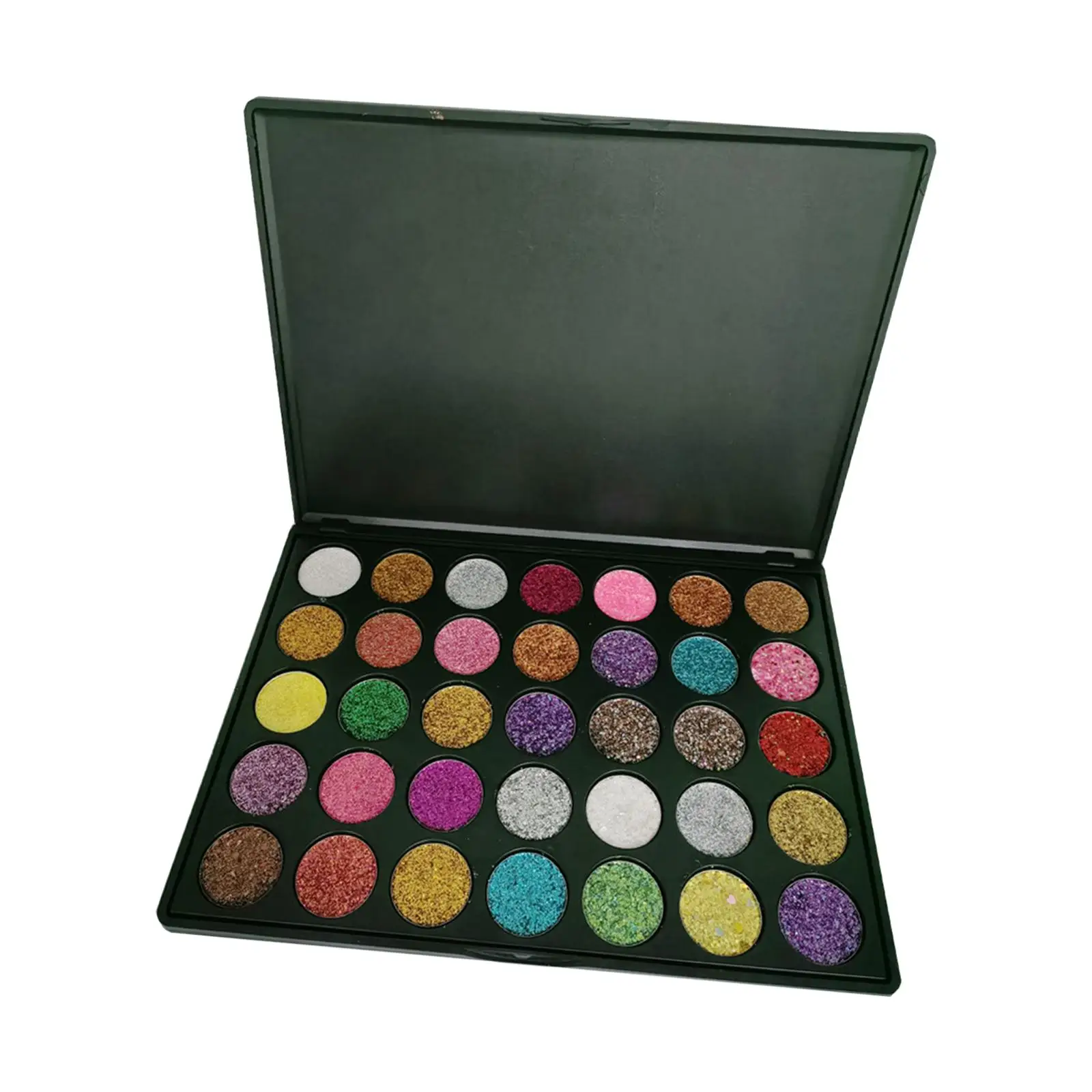 35 Colors Eyeshadow Makeup Palette Sweatproof Delicate Blendable Glitter Eye Shadow for Birthday Anniversary Women Girls Banquet