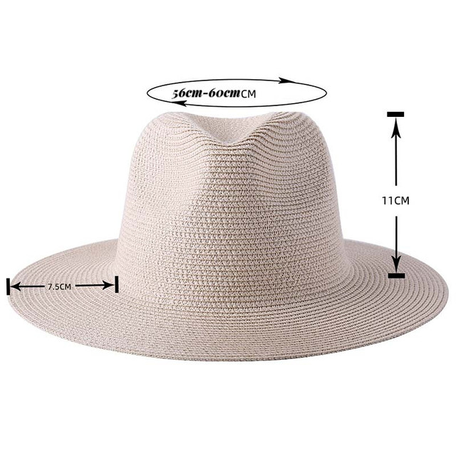 Femme Homme Chapeau De Paille Panama Chapeau Été Large Bord Chapeau De Soleil Anti Uv Pour Plage Voyage Chapeau De Soleil Kaki  B9222d29 F44e 5e2b 8c3a E36ee16d6f7c