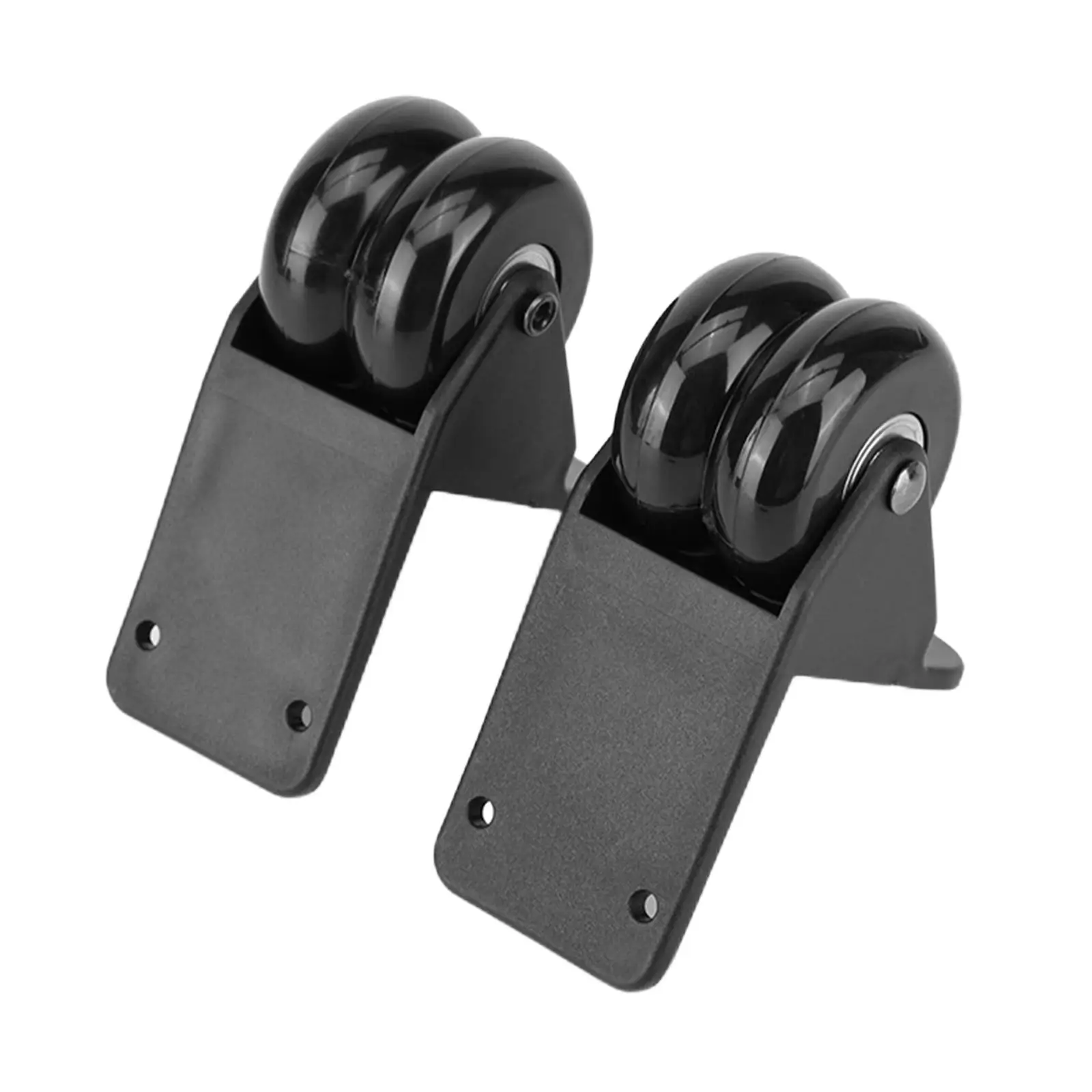 2x Repair Tool Double Row Roller Load Bearing Directional Suitcase Wheels DIY Replacement Parts Mute for Office Outdoor Travel