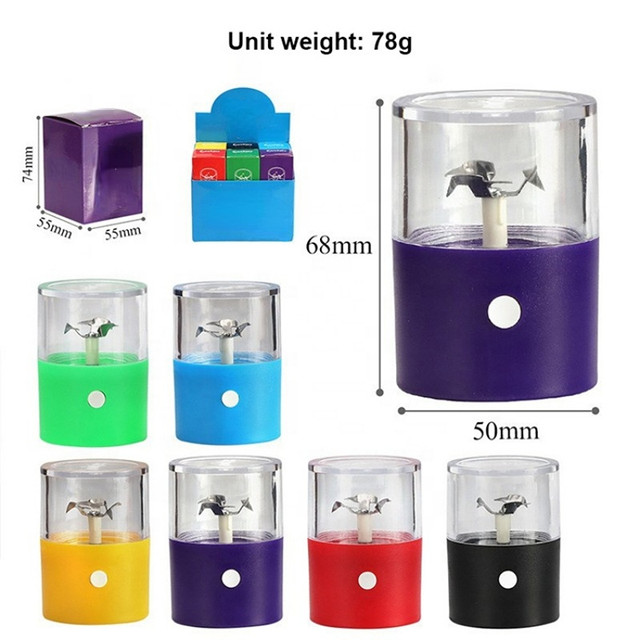 1pc Electric Herb Grinder Portable Usb Charging Automatic Herbal