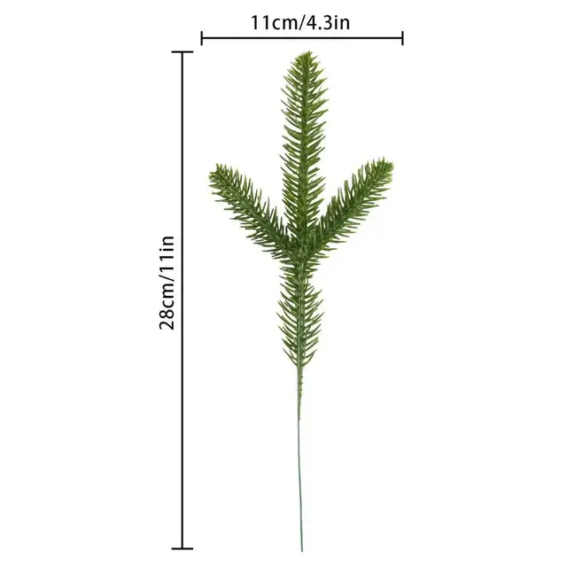 Faux Pine Branch Realistic Artificial Pine Branches 30pcs Reusable