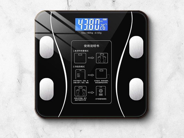 Kitchen Supplies on Sale！Gradual Weight Scale Home Intelligent Bluetooth  Height Electronic Scale Human Scale Health Body Scale 